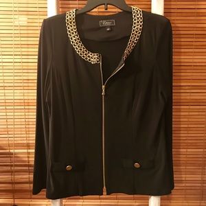 EUC Black & Gold Classy Jacket
